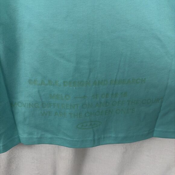 PUMA X Melo Boxy Tee Aqua Crew Neck Casual Short Sleeve T-Shirt Medium NWT - Picture 8 of 9